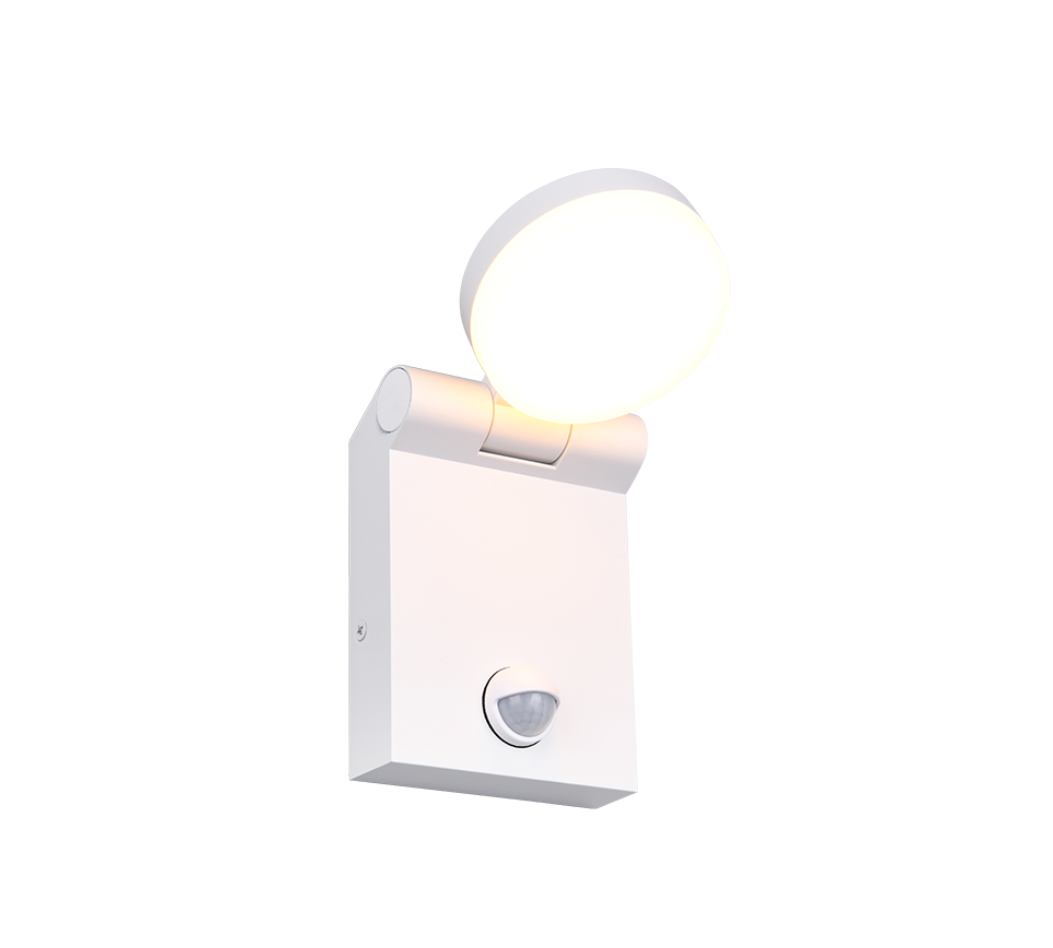 Adour LED wall lamp matt white motion sensor — 245569131