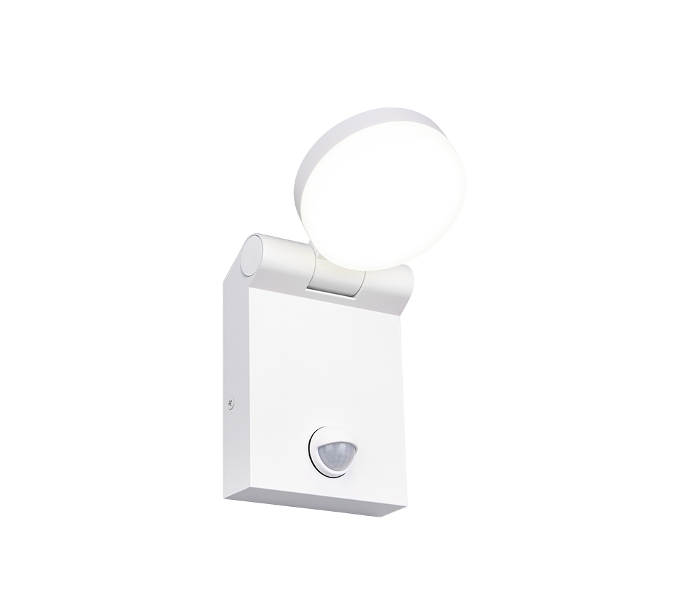 Adour LED wall lamp matt white motion sensor — 245569131