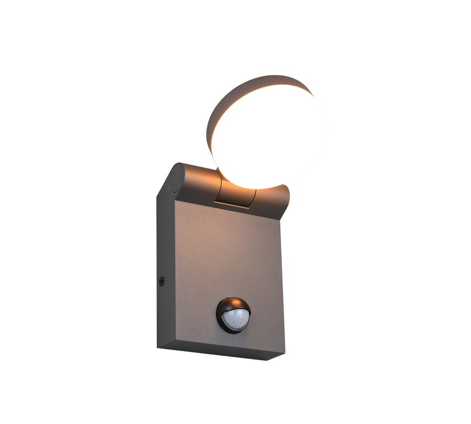 Adour LED wall lamp anthracite motion sensor — 245569142