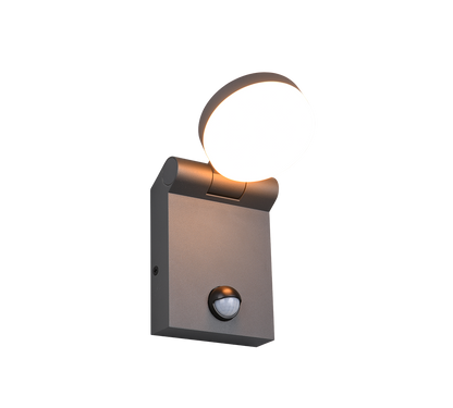Adour LED wall lamp anthracite motion sensor — 245569142