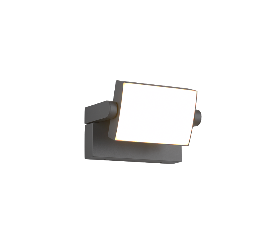 Kansas LED wall lamp anthracite — 246860142