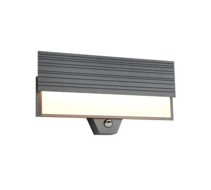 Mariza LED wall lamp anthracite motion sensor — 247069142