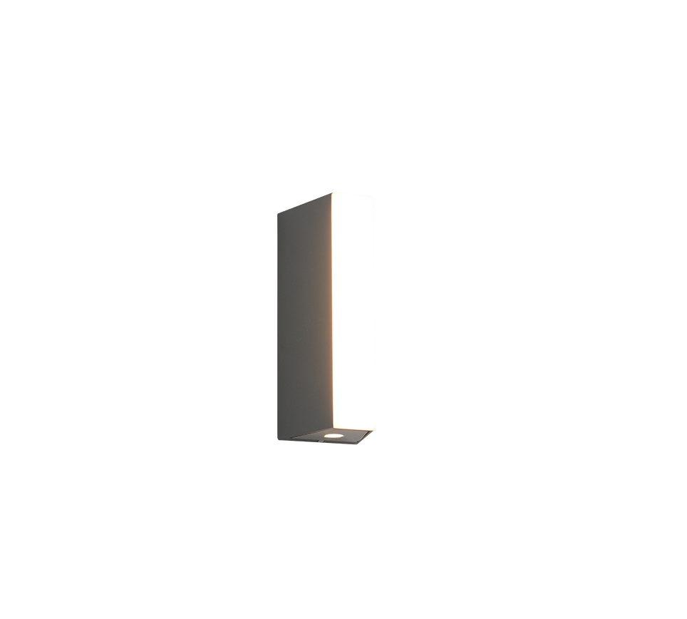 Marne LED wall lamp 16 cm anthracite — 247360142