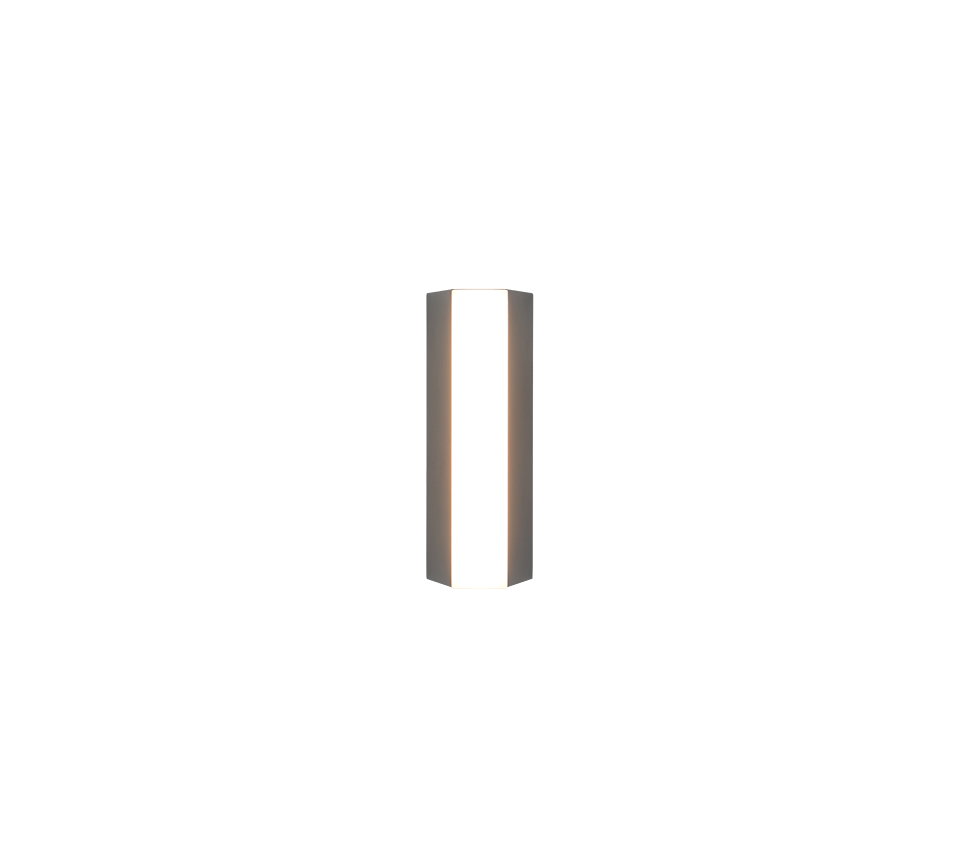 Marne LED wall lamp 16 cm anthracite — 247360142