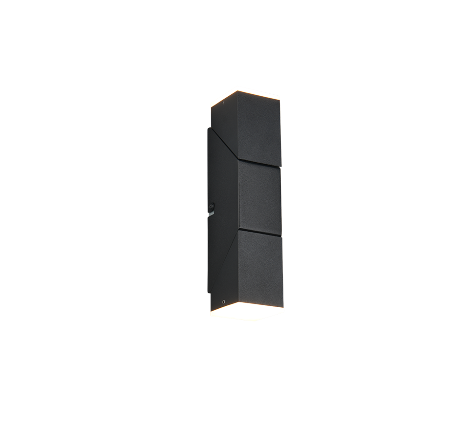 Raglan LED wall lamp 2-pc matt black — 248510232