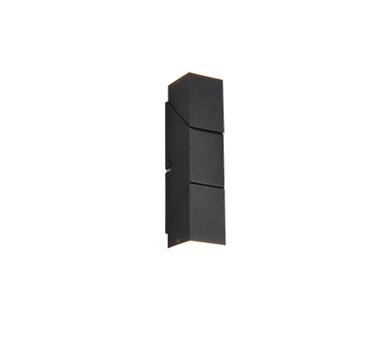 Raglan LED wall lamp 2-pc matt black — 248510232