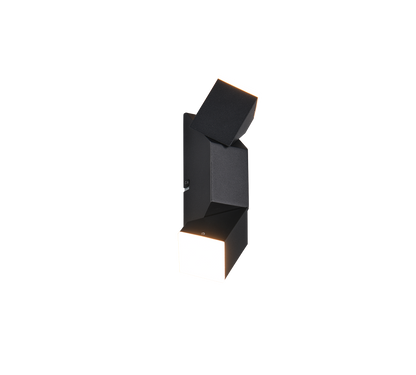 Raglan LED wall lamp 2-pc matt black — 248510232