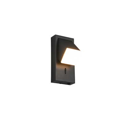 Raglan LED wall lamp 1-pc matt black — 248570132
