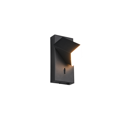 Raglan LED wall lamp 1-pc matt black — 248570132