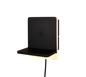 Fairfield LED wall lamp matt black with charging station — 248670132