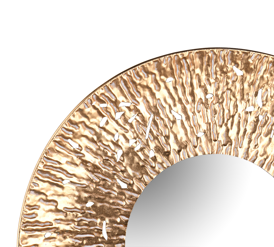 Runa mirror Ø80 round gold