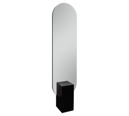 Mathilda mirror 45 x 180 cm black with stand