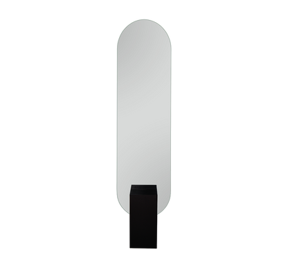 Mathilda mirror 45 x 180 cm black with stand