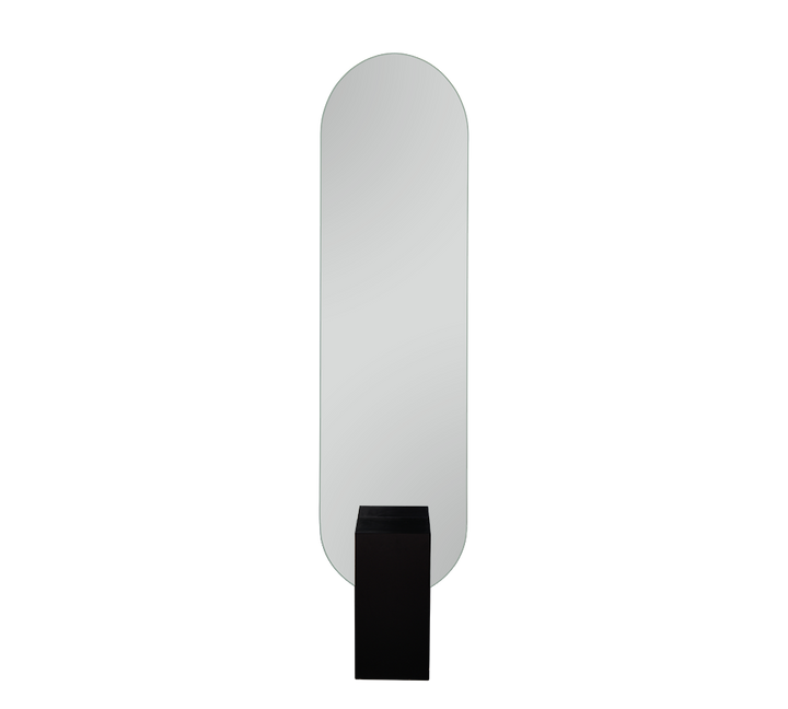 Mathilda mirror 45 x 180 cm black with stand