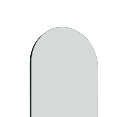 Mathilda mirror 45 x 180 cm black with stand