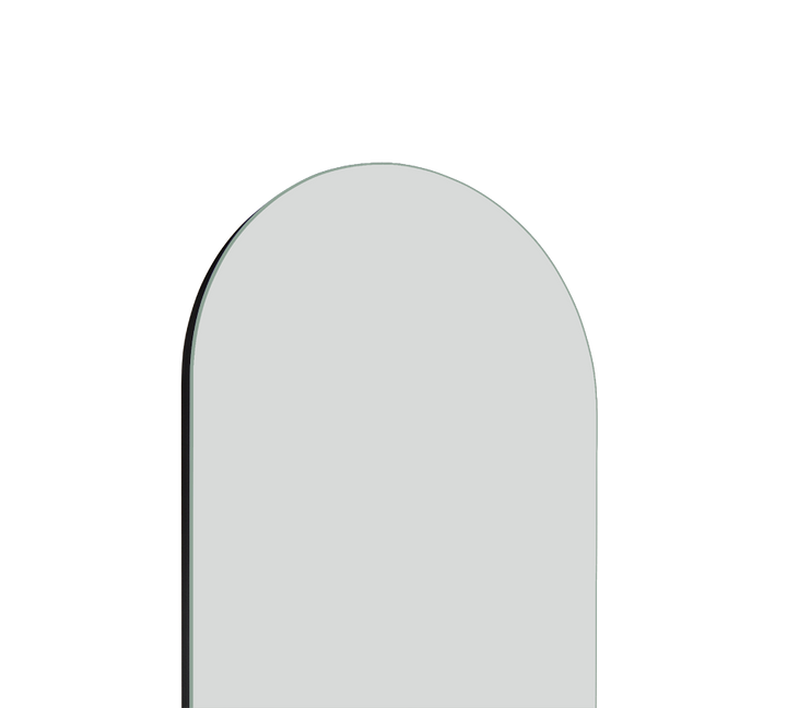 Mathilda mirror 45 x 180 cm black with stand