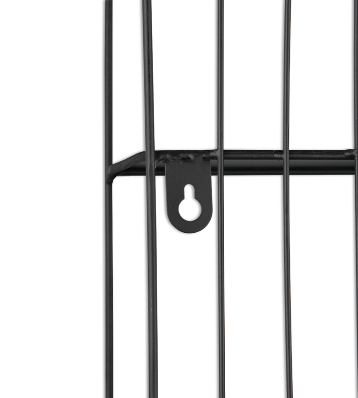 Ivy wall shelf 54 x 55 x 11 cm black