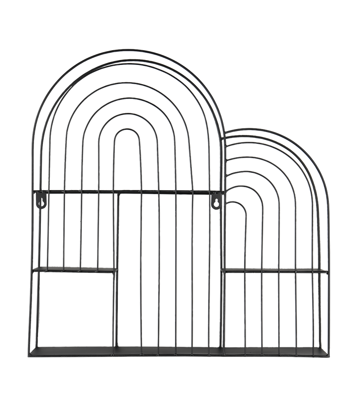 Ivy wall shelf 54 x 55 x 11 cm black