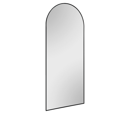 Julia mirror 70 x 170 cm with curved top black