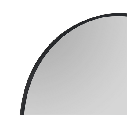 Julia mirror 70 x 170 cm with curved top black