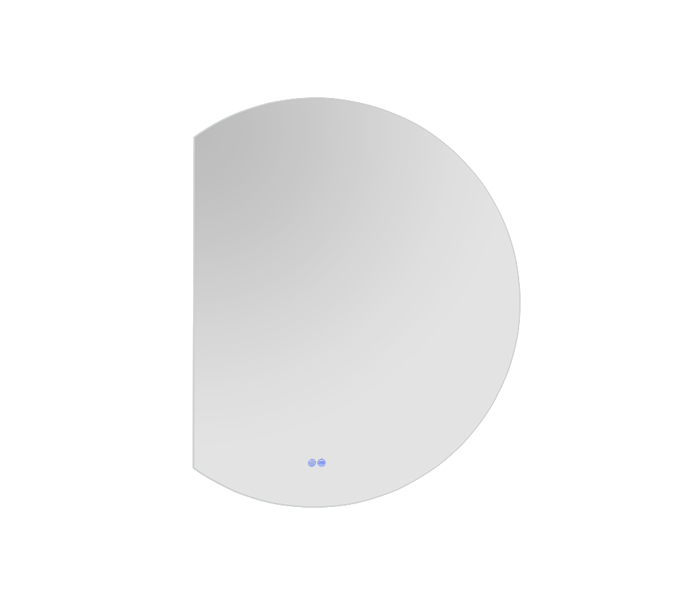 Luisa mirror with LED-light 80 x 100 cm mirror glass
