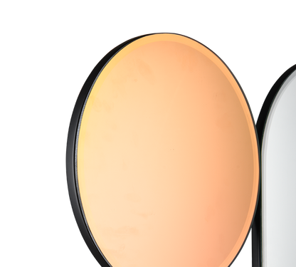 Shiny mirror 90 x 90 cm multicolor