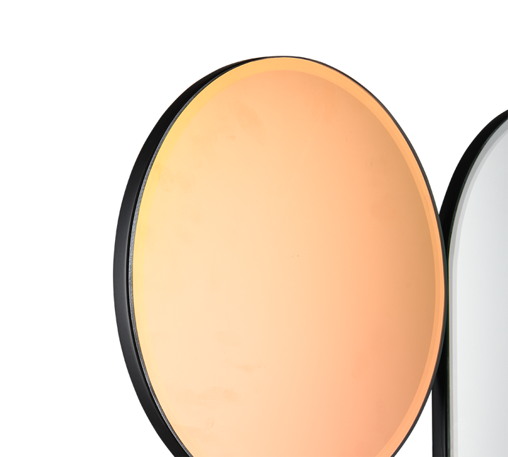 Shiny mirror 90 x 90 cm multicolor
