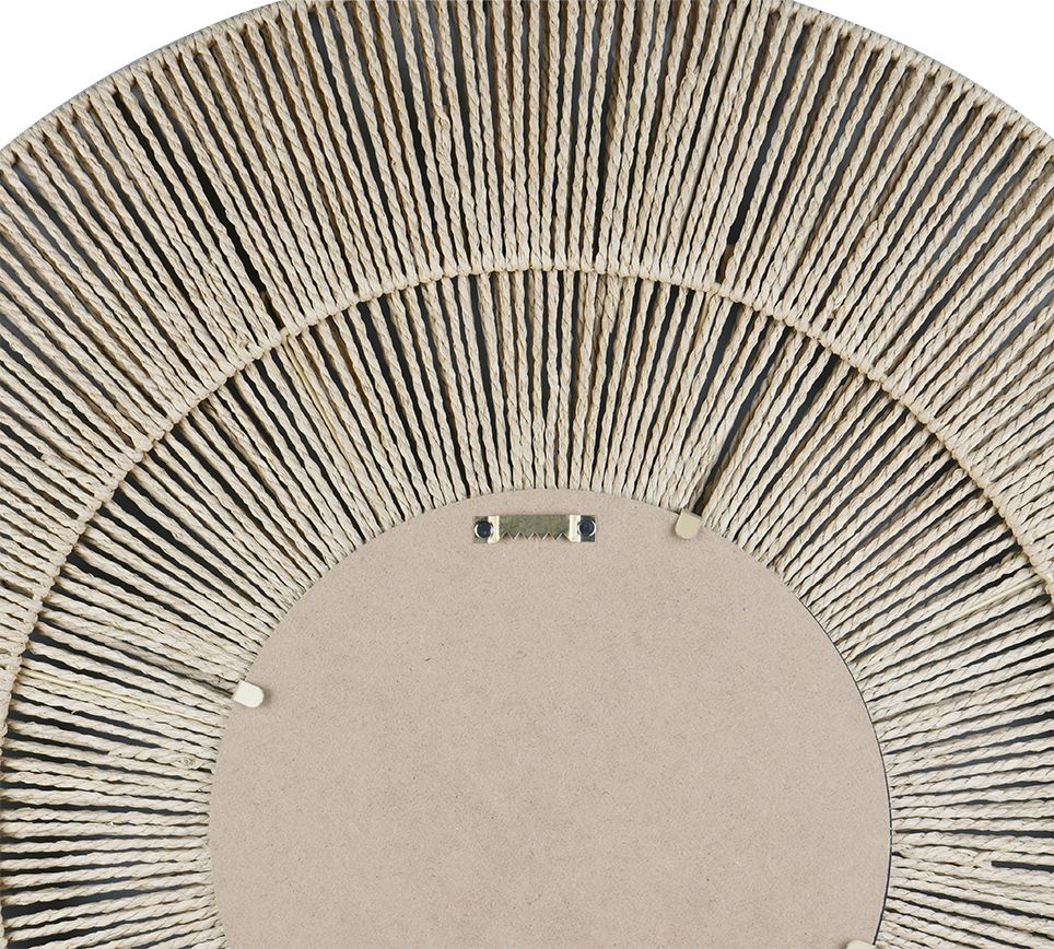 Marlene mirror Ø80 sisal