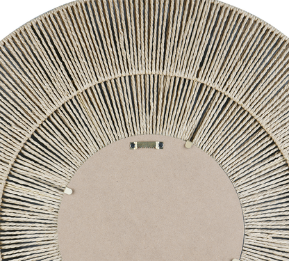 Marlene mirror Ø80 sisal