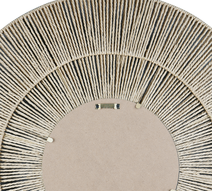 Marlene mirror Ø80 sisal