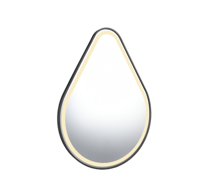Frederike mirror with LED-light 60 x 80 cm black IP44