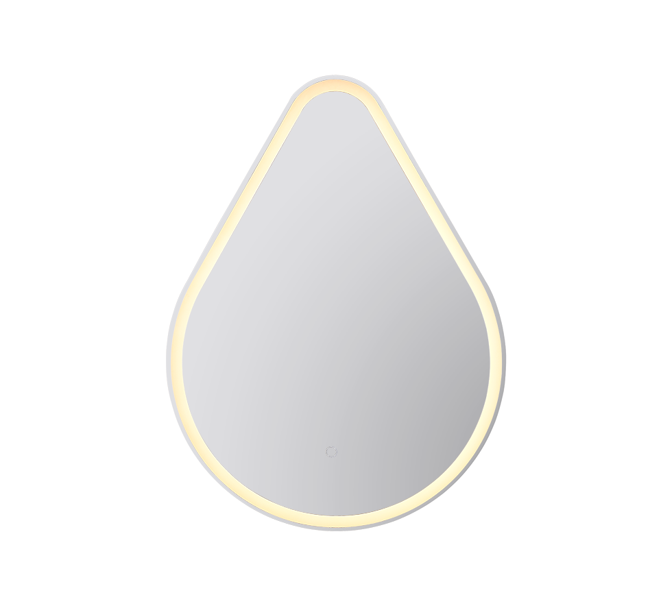 Frederike mirror with LED-light 60 x 80 cm black IP44