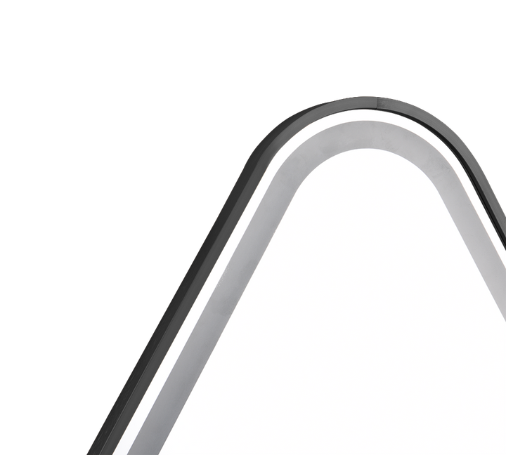 Frederike mirror with LED-light 60 x 80 cm black IP44