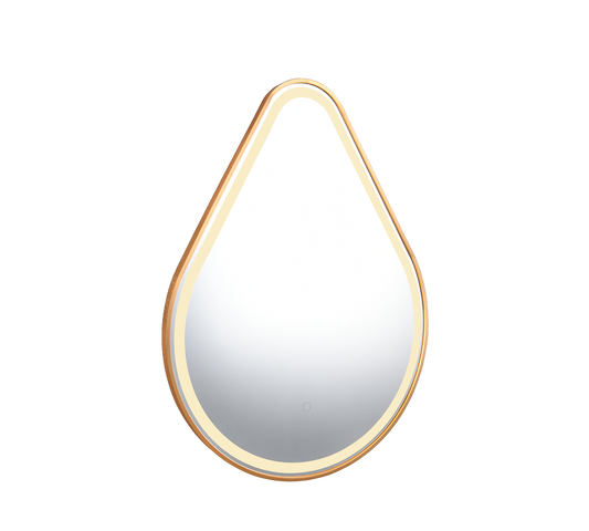 Frederike mirror with LED-light 60 x 80 cm gold IP44