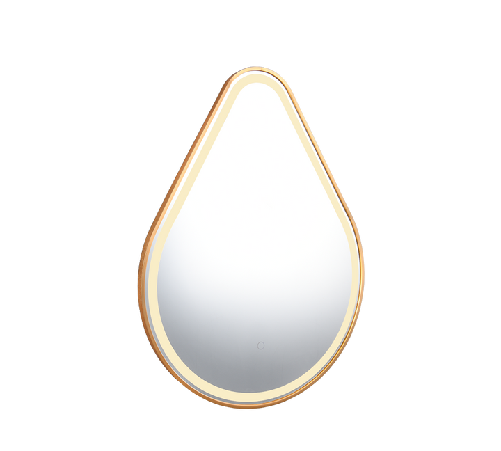 Frederike mirror with LED-light 60 x 80 cm gold IP44