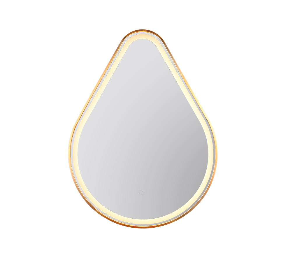 Frederike mirror with LED-light 60 x 80 cm gold IP44