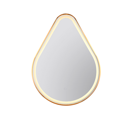 Frederike mirror with LED-light 60 x 80 cm gold IP44