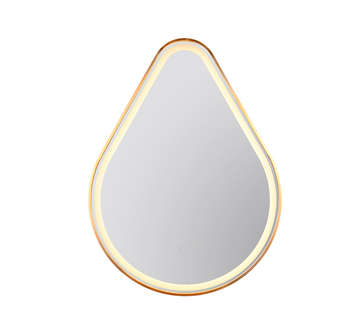 Frederike mirror with LED-light 60 x 80 cm gold IP44
