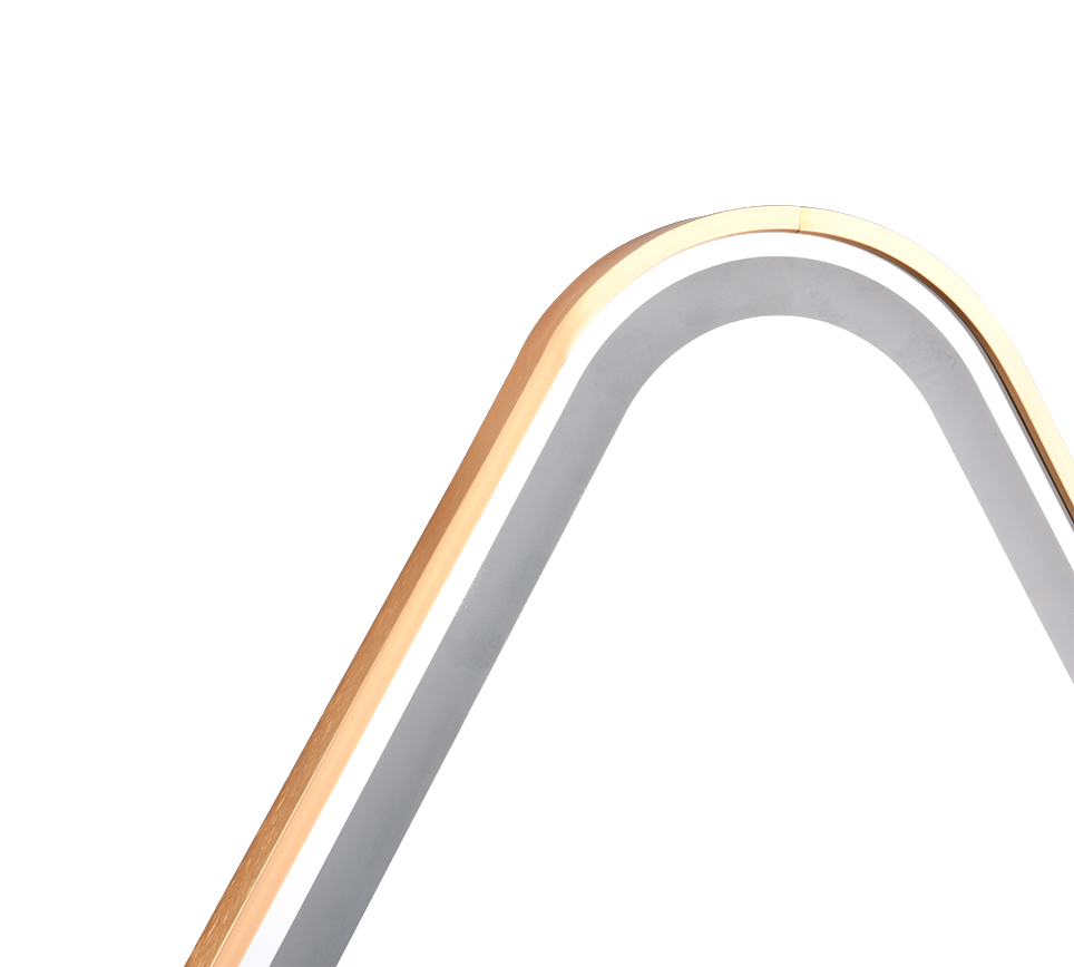 Frederike mirror with LED-light 60 x 80 cm gold IP44