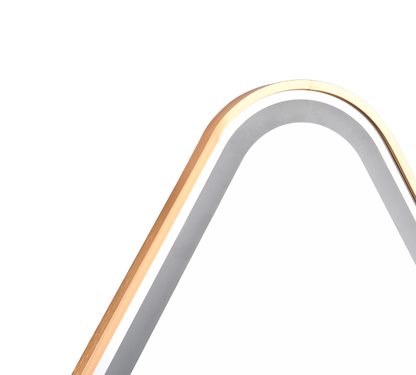 Frederike mirror with LED-light 60 x 80 cm gold IP44