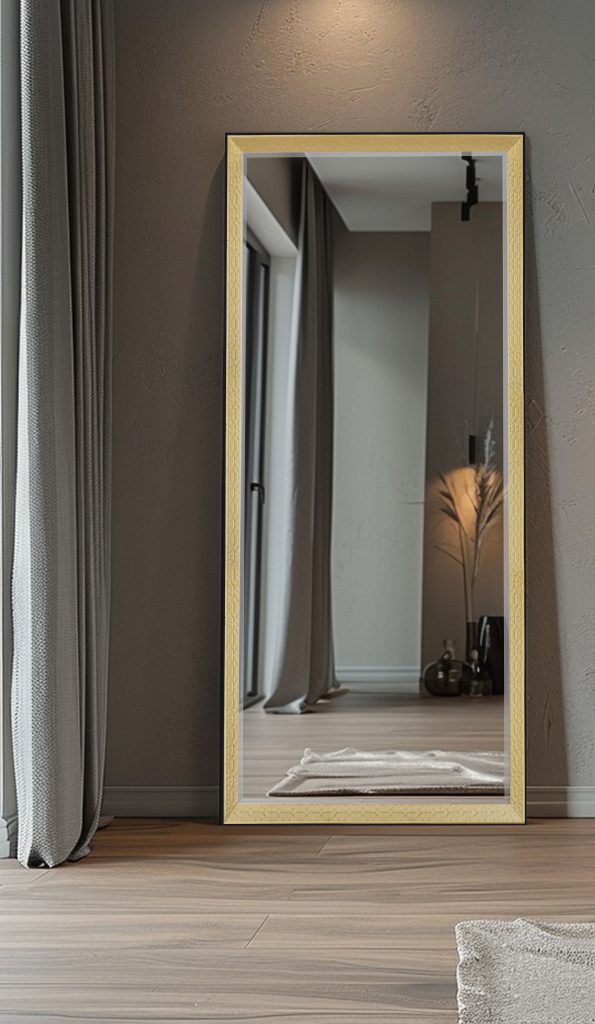 Mara mirror 70 x 170 cm gold