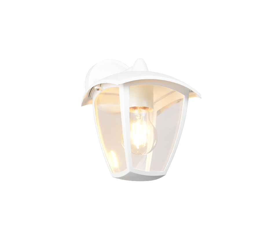 Venta wall lamp E27 matt white lantern downwards — 263260131
