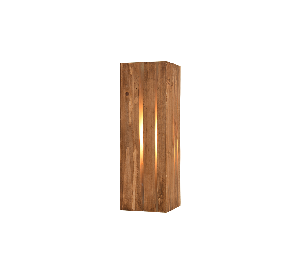 Karuni wall lamp E14 matt black/wood — 263300130