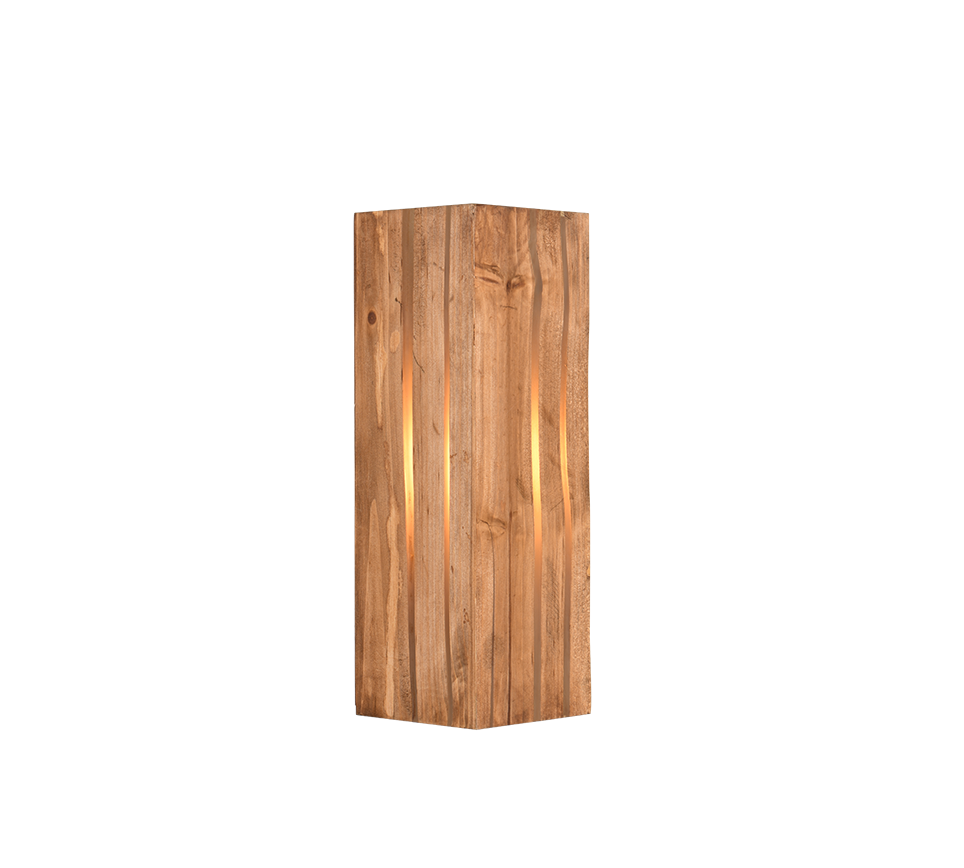 Karuni wall lamp E14 matt black/wood — 263300130