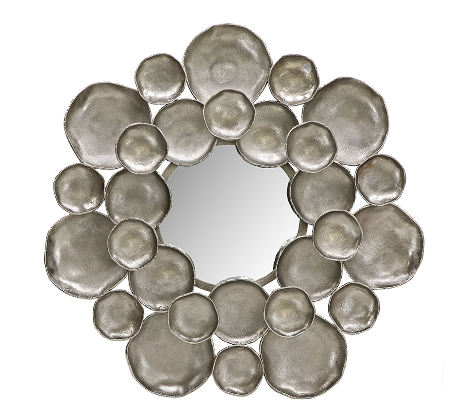Tamani mirror Ø91 cm silver