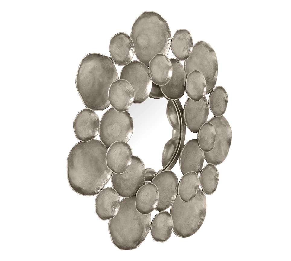 Tamani mirror Ø91 cm silver