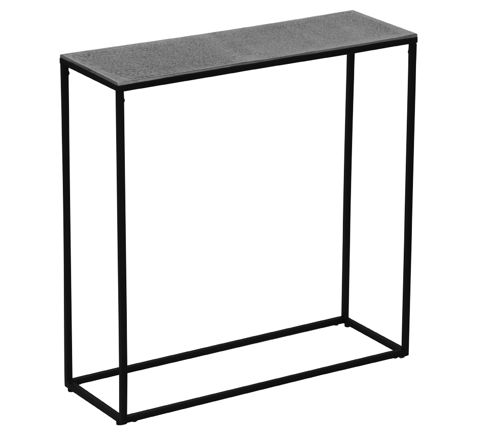 Anisha side table gold 80 x 80 cm silver