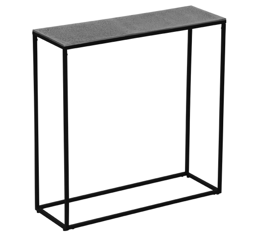 Anisha side table gold 80 x 80 cm silver