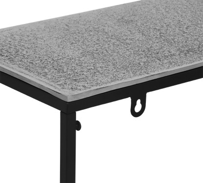 Anisha side table gold 80 x 80 cm silver