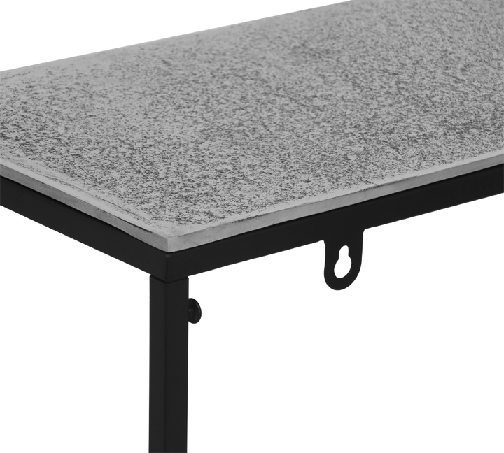 Anisha side table gold 80 x 80 cm silver